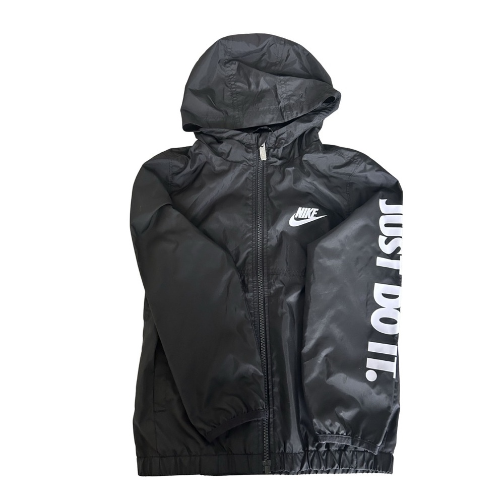 Nike Black Windbreaker with Hood Kids’ Medium